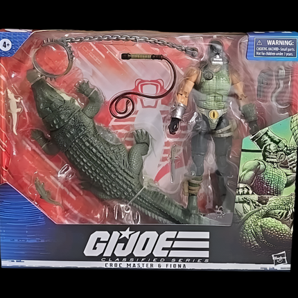 Figura de acción de GI Joe Classified Croc Master y Fiona #38, serie 6"