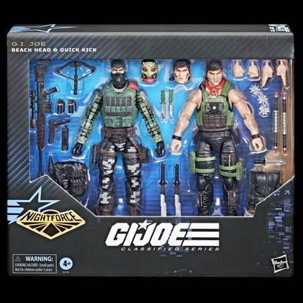 G.I. Joe Classified Night Force Beach Head And Quick Kick Walmart Exclusive PRE-SALE