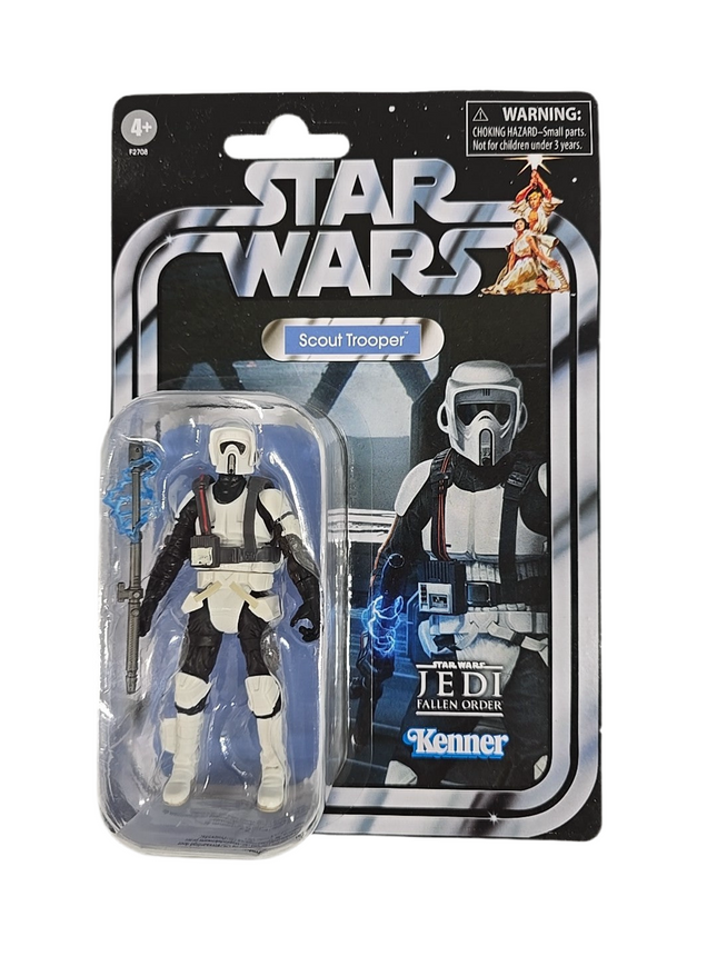 Figuras de acción de Star Wars The Vintage Collection Shock Scout Trooper de 3,75"
