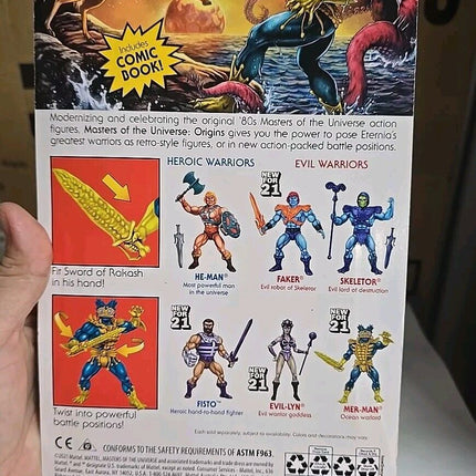 2021 Mattel -  Masters of the Universe 5.5” Retro Action Figure: MER-MAN
