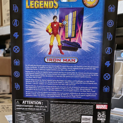 Marvel Legends IRON MAN 20th Anniversary 6 Inch Action Figure Wave 1 - IN STOCK
