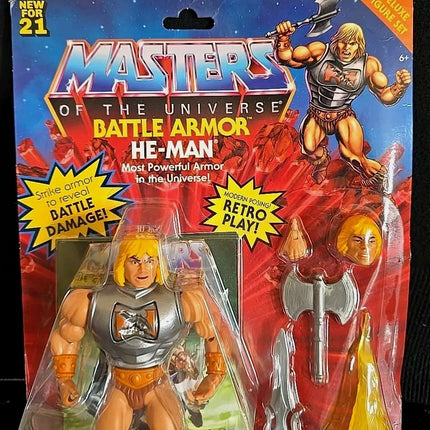 Masters of the Universe Origins Deluxe Battle Armor He-Man  Action Figure 