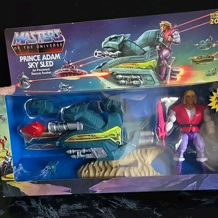 Masters of the Universe Origins Prince Adam Sky Sled Action Figure Mattel New