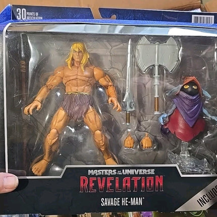 Masters of the Universe Revelation Netflix Series Savage He-Man 7in Action Fig.