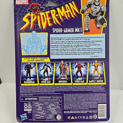 Hasbro Marvel Legends Retro Spider-Armor MK-I 6" Action Figure (F3698)