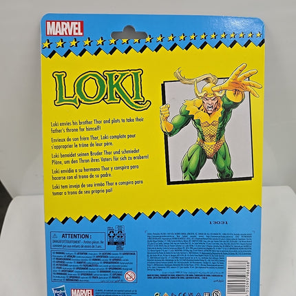 Marvel Legends Retro Series Loki 6" Scale Action Figure Hasbro
