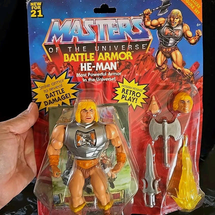 Masters of the Universe Origins Deluxe Battle Armor He-Man  Action Figure 