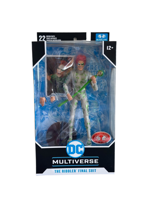 Batman Forever - Figura de Riddler con traje final (versión Chase) de DC Multiverse, 18 cm
