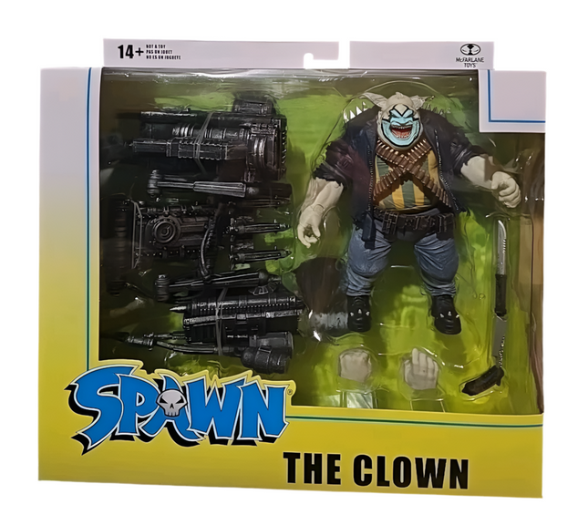 Figura de acción de lujo Spawn EL PAYASO de McFarlane Toys