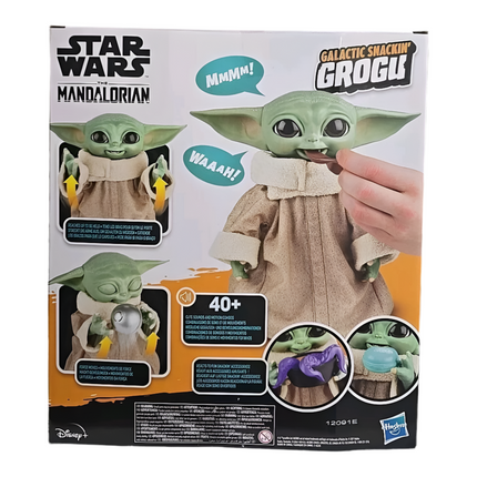 Juguete interactivo animatrónico Star Wars Mandalorian Galactic Snackin' Grogu Hasbro