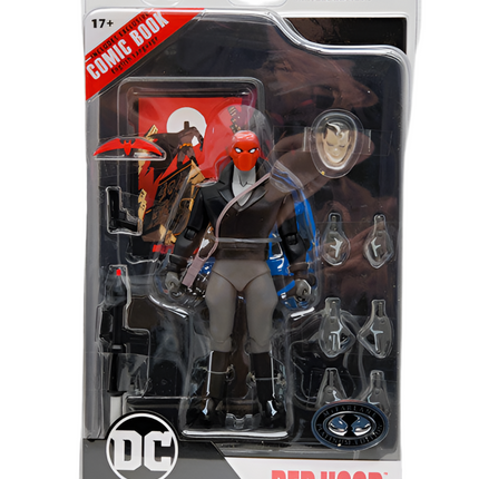 Figura de acción de McFarlane DC Page Punchers Red Hood de 15 cm (Edición Platino)
