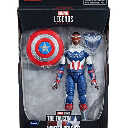 Figura de acción de Marvel Legends Capitán América Falcon Soldado del Invierno 6" Sam Wilson