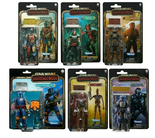 Colección de créditos Star Wars Black Series Mandalorian Lote de 6 figuras