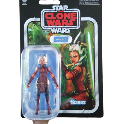 Figura sellada de Ahsoka de 9,5 cm (VC102) de la colección vintage de Star Wars de Hasbro