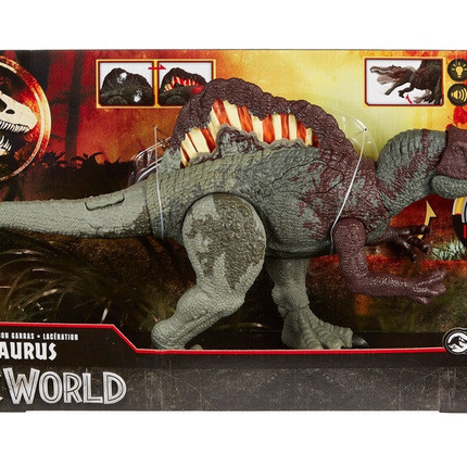 Jurassic World: Ataque épico, corte y ataque del dinosaurio Spinosaurus