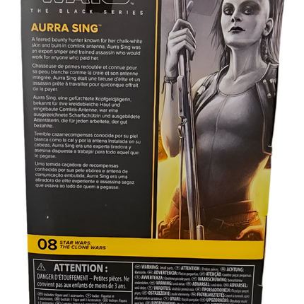 Figura de acción de Aurra Sing de Star Wars Black Series Clone Wars