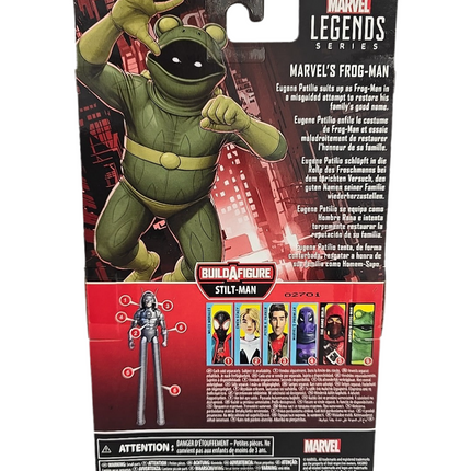 Figura de acción de Spider-Man Frog-Man de Marvel Legend de 6 pulgadas