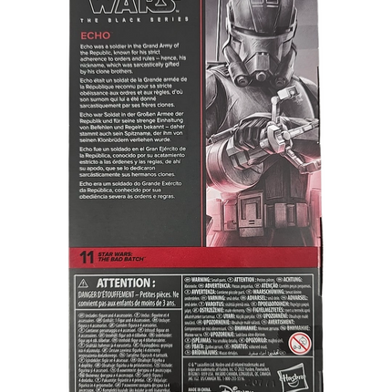 Star Wars Black Series Bad Batch Echo 6" Action Figure