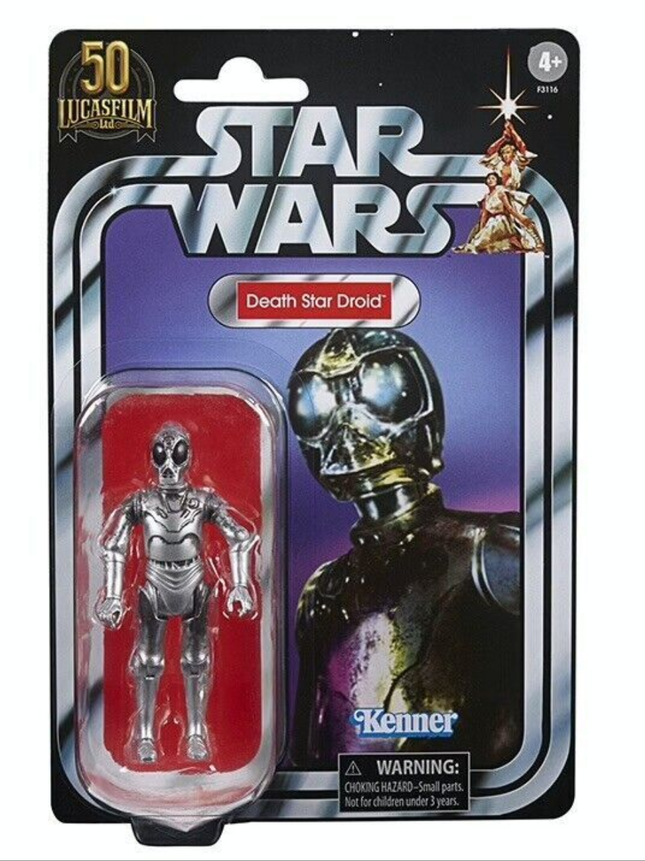 Figura de acción de droide de la Estrella de la Muerte de Star Wars, colección vintage de 3,75 pulgadas, VC197