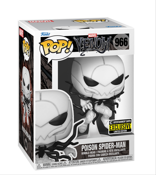 Funko Pop!: Spider-Man Venenoso n.° 966 (Exclusiva de Entertainment Earth, edición limitada)