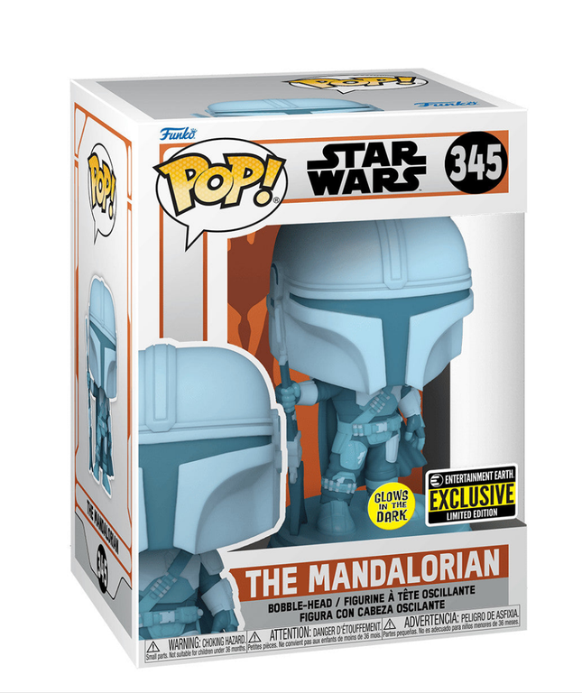 Funko Pop! Star Wars: El Mandaloriano Holograma Brilla en la Oscuridad Exclusivo de EE