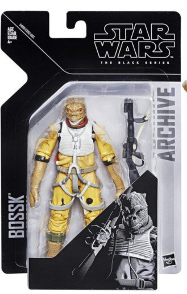 Figura de acción BOSSK de 6" de la serie negra del archivo de STAR WARS