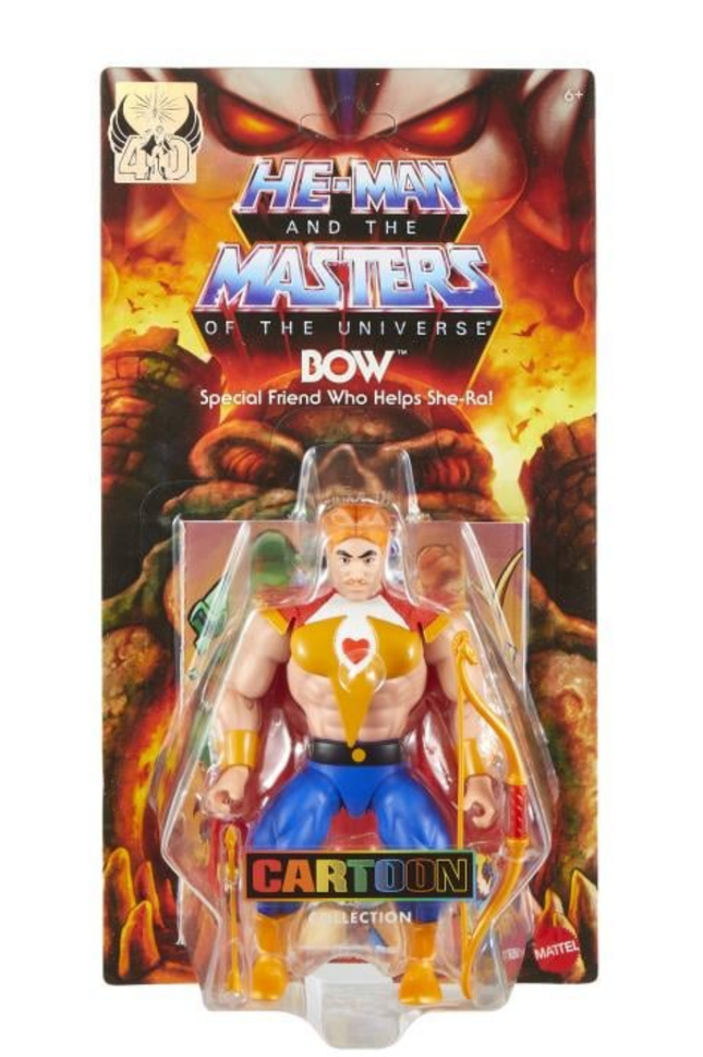 Figura de dibujos animados de Bow de Masters of the Universe Origins Filmation