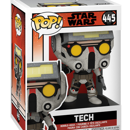 Figura de vinilo Funko POP! Star Wars: La Remesa Mala: Tech n.° 445