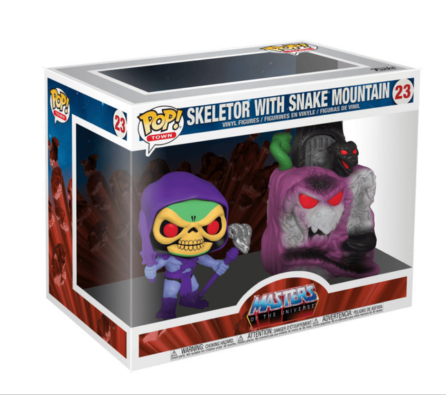 Juguetes retro Funko Pop! Town: Masters of the Universe - Skeletor con la Montaña Serpiente