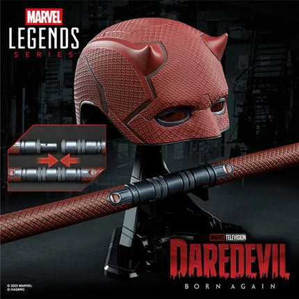 Réplicas de la máscara y los accesorios de Billy Club de Daredevil: Born Again de Marvel Legends
