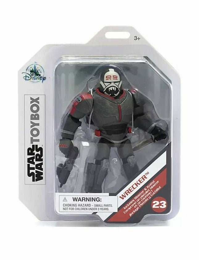 Figura de acción de Toybox de Disney Star Wars. Wrecker n.° 23. Exclusiva de Disney Store.