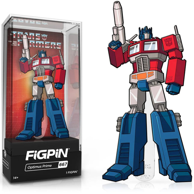 Pin coleccionable de Optimus Prime Transformers de FiGPiN n.° 667
