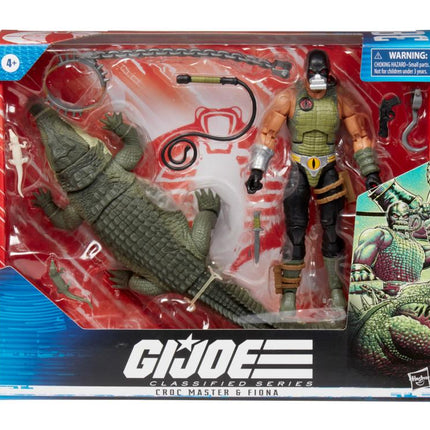Figura de acción de GI Joe Classified Croc Master y Fiona #38, serie 6"