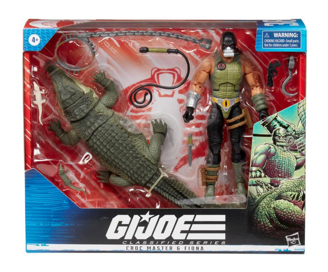 Figura de acción de GI Joe Classified Croc Master y Fiona #38, serie 6"
