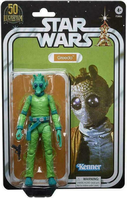 Figura de acción Greedo de 6 pulgadas de Hasbro Star Wars The Black Series, Lucasfilm 50.º aniversario