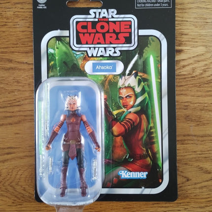 Figura sellada de Ahsoka de 9,5 cm (VC102) de la colección vintage de Star Wars de Hasbro