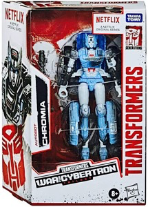Figura de lujo de Chromia de Transformers de Hasbro: Earthrise: Guerra por Cybertron (Netflix)