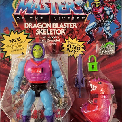 EN STOCK Master of the Universe Origins Deluxe Dragon Blaster Skeletor sin perforar