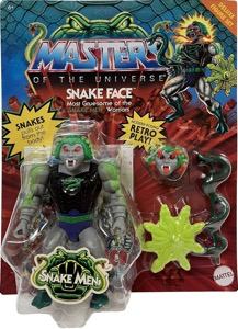Figura de acción Deluxe de 5.5 pulgadas con cara de serpiente de Masters of the Universe