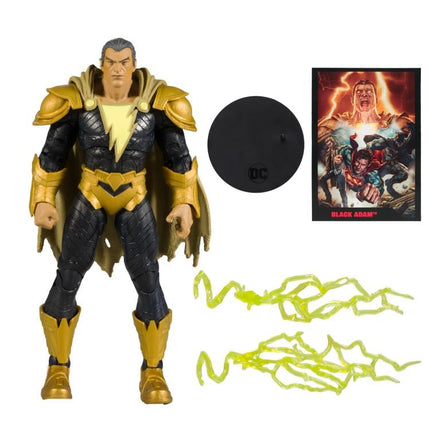 Figura de Black Adam de McFarlane DC Direct DC Multiverse Page Punchers con cómic