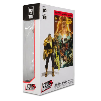 Figura de Black Adam de McFarlane DC Direct DC Multiverse Page Punchers con cómic