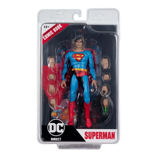 Figura de acción de Superman '78 de DC Page Punchers de 7" con cómic Edición Platino