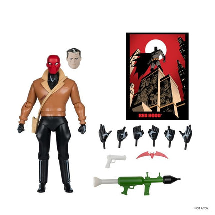 Figura de acción de McFarlane DC Page Punchers Red Hood de 15 cm (Edición Platino)