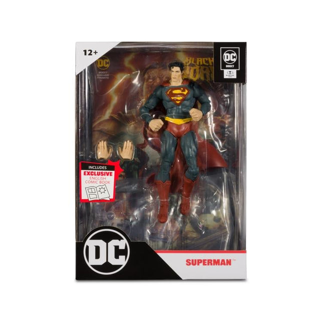 McFarlane Toys DC Multiverse Page Punchers Black Adam Superman con cómic
