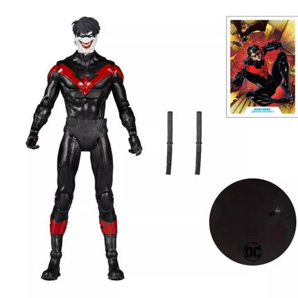 Figura de acción de McFarlane DC Multiverse Nightwing Joker: Muerte de la Familia (18 cm)