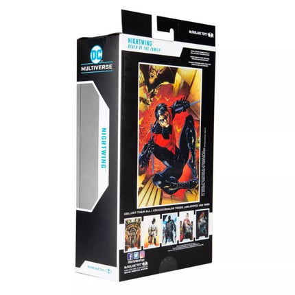 Figura de acción de McFarlane DC Multiverse Nightwing Joker: Muerte de la Familia (18 cm)