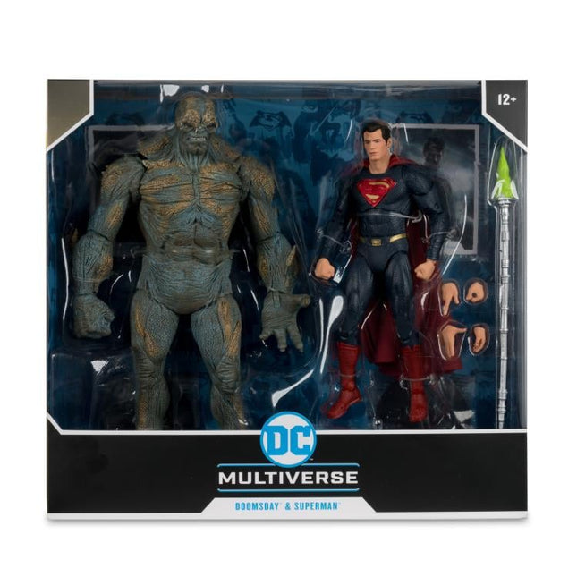 Figura Megafig del Día del Juicio Final de DC Multiverse Batman v Superman: El Amanecer de la Justicia (Pack de 2)