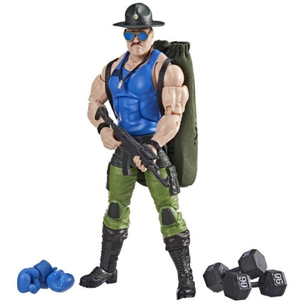 Figura de acción del Sargento Slaughter #129 de Mad Marauders de la serie clasificada de GI Joe