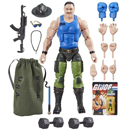 Figura de acción del Sargento Slaughter #129 de Mad Marauders de la serie clasificada de GI Joe