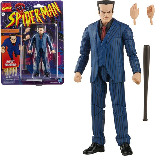 Figuras de acción retro de Spider-Man Hammerhead de 6 pulgadas de Marvel Legends